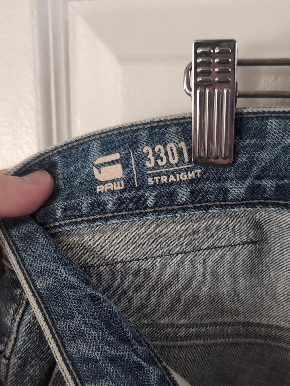 G-Star Raw 3301 Straight Leg Jorts Jean Shorts - Picture 3 of 8